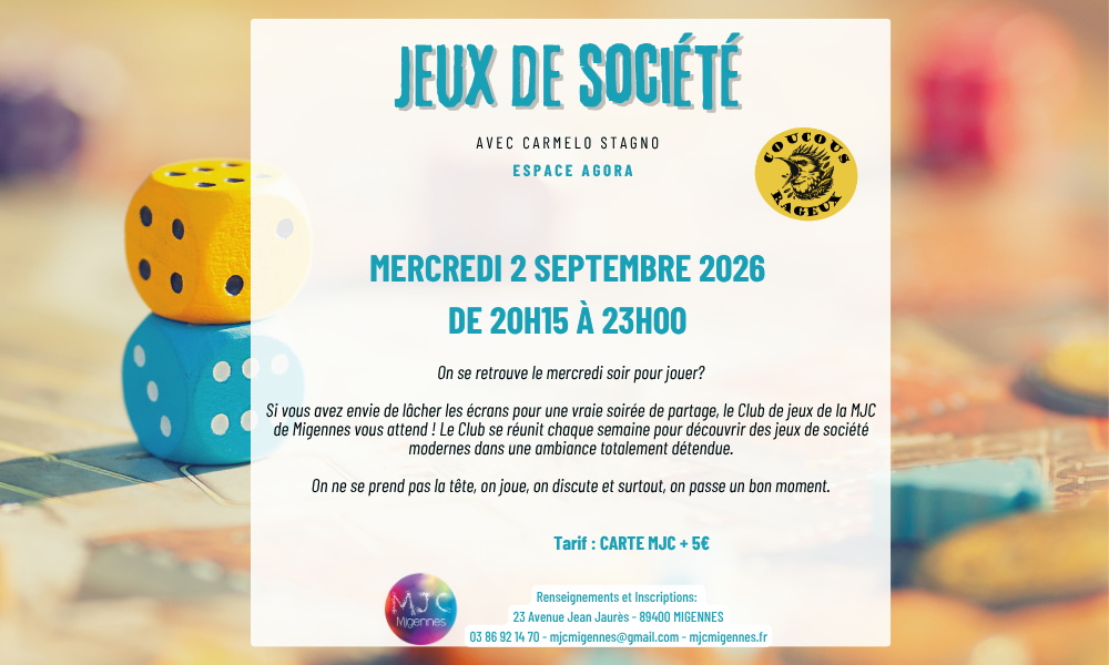 CLUB JEUX DE SOCIÉTÉ