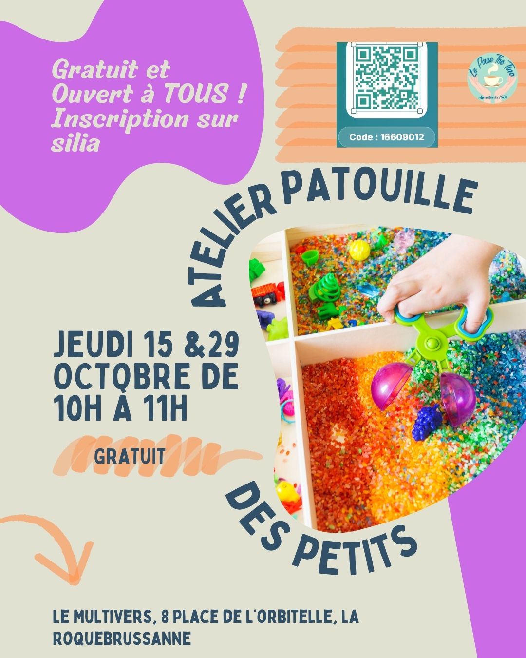 Atelier patouille jusqu'à 3 ans